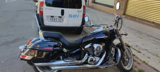 Moto custon Negra