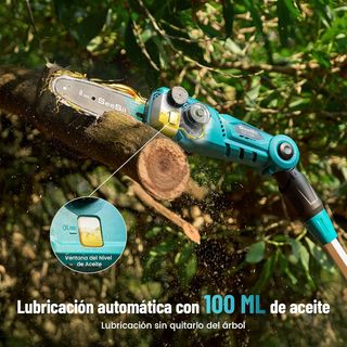 SEESII 8 & 10 Pulgadas Motosierra Batería, Telescó