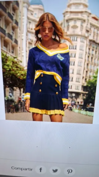 Jersey azul y amarillo talla XS
