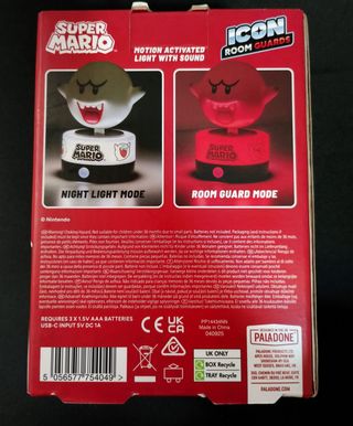 Super Mario Boo Room Guard Luz Sonido