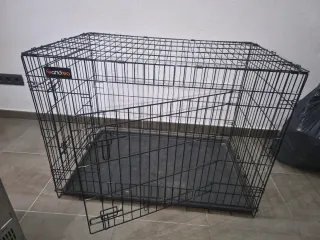 Jaula Adiestramiento Perros XL Negra