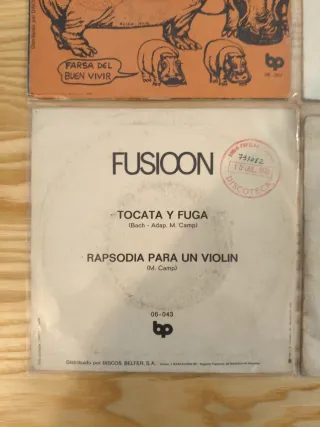 LOTE 4 SINGLES FUSIOON ROCK PROGRESIVO CULTO