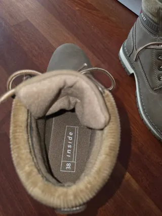 Botas de mujer Inside beige/marrón