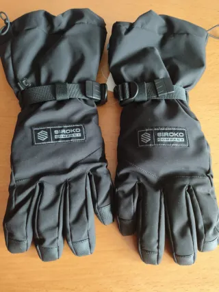 Guantes negros Siroko. Talla S