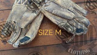 Guanti in pelle beige/marrone taglia M