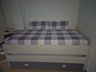Cama nido infantil madera y tela