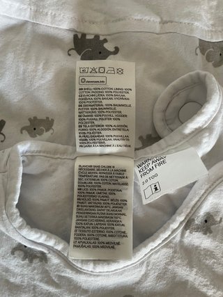 Saco dormir bebé 6-12 meses elefantes
