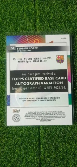 Fermín López Auto RC Topps Finest