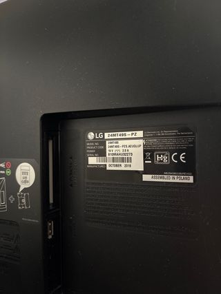 Televisión LG Smart TV Negra