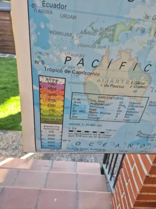Mapa planisferio político y físico