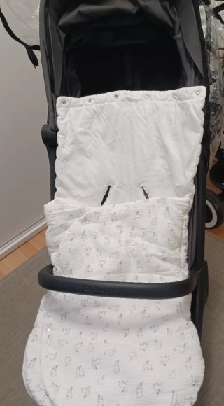 Saco capazo y silla con estampado de algodón