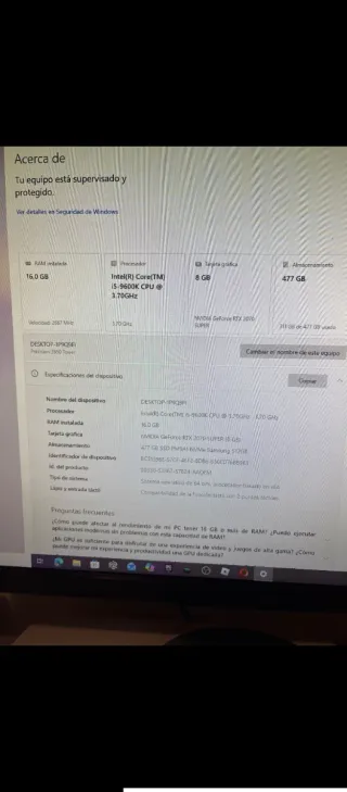 PC Gaming VenRTX 2070 SUPER 16GB RAM SSD