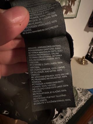 Vestito H&M nero fantasia taglia 50