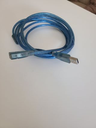 Alargador USB Macho Hembra 3m Azul