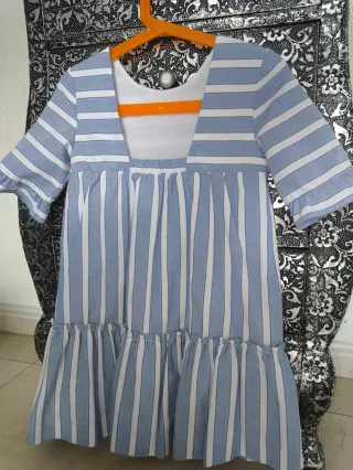 Vestido Mayoral Talla 6 Rayas Azul