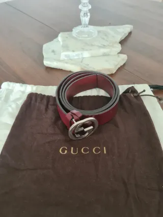 Mocasines Gucci color Vino con Hebilla