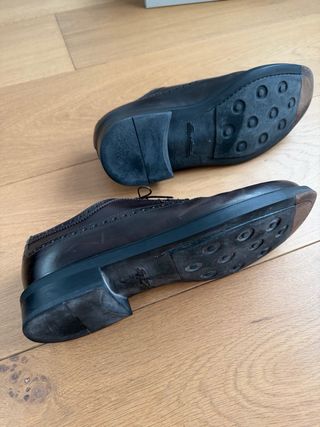 Zapatos Oxford Brogue Santoni Marrones