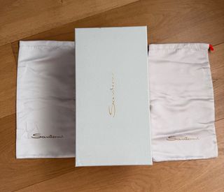 Zapatos Oxford Brogue Santoni Marrones