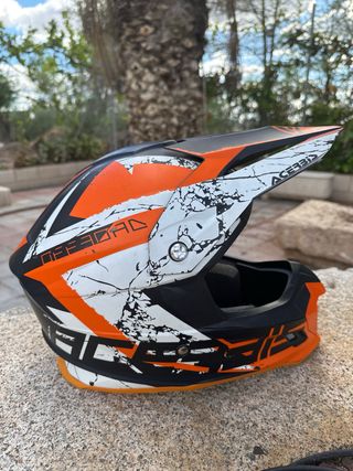Casco Acerbis Enduro/Motocross Negro/Naranja