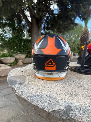 Casco Acerbis Enduro/Motocross Negro/Naranja