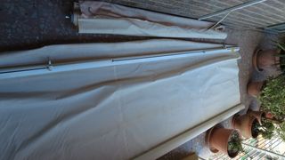 Toldo balcón 3,20m beige/blanco