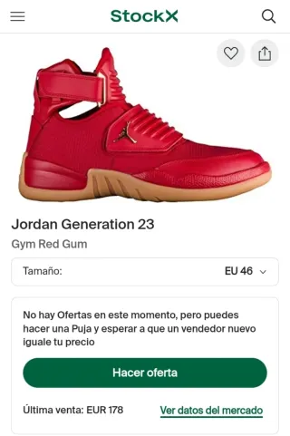 46 Jordan Generation 23 Gym Red Gum