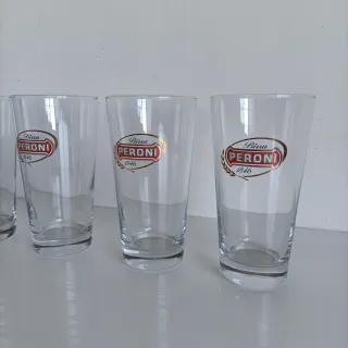 Bicchieri Birra Peroni Anni '70 - Set 5