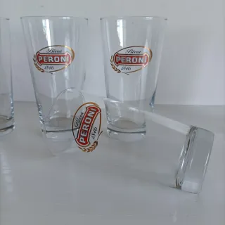 Bicchieri Birra Peroni Anni '70 - Set 5