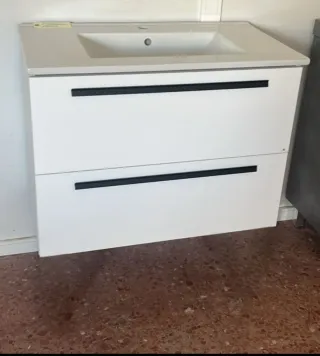 Mueble baño suspendido 80cm + encimera