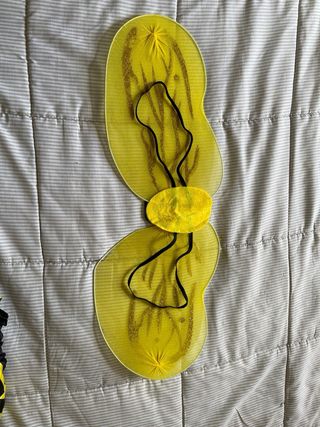 Disfraz Abeja Niña, un poco de desgaste en las ala