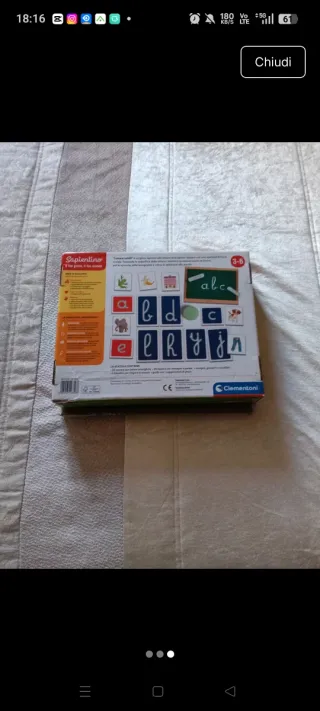 Sapientino Montessori Lettere tattili