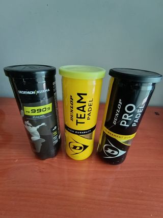 Pelotas de Pádel Dunlop y Head (8 uds)