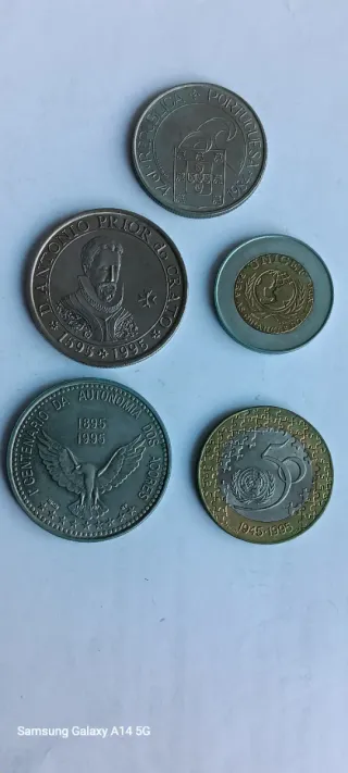 5 Moedas Diversas Portugal