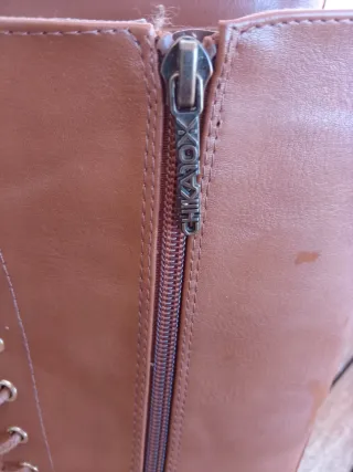 Botas altas CHICA 10 marrones con cordones