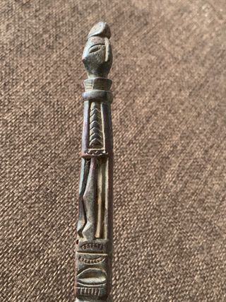 Antica conocchia calabrese intagliata a mano