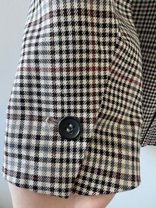 Blazer Zara oversize y Falda Punto Mango