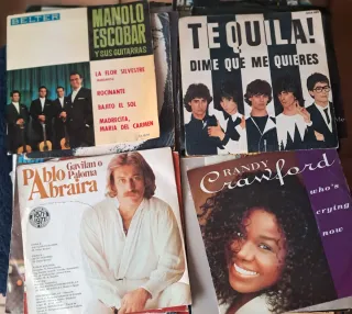 Lote 60 discos singles de vinilo