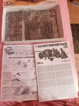 Maqueta Tamiya 1/35 Cañón Antitanque Alemán Pak38