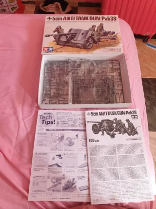 Maqueta Tamiya 1/35 Cañón Antitanque Alemán Pak38