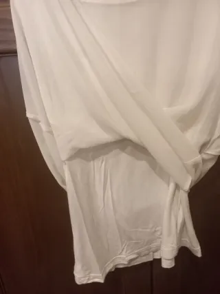 Camiseta Zara Blanca Talla S