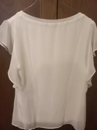 Camiseta Zara Blanca Talla S