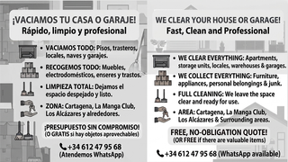 VACÍO CASAS, LOCALES, GARAJES, TRASTEROS, ETC...