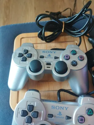 Mandos PS2 Sony DualShock 2 Plateados