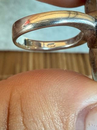 Anillo Plata Ley 925 Diseño Multicolor