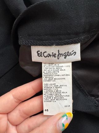 Falda Negra de Señora Talla XL de El Corte Ingles