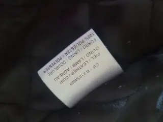 Cazadora Cuero Caballero Negra