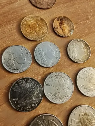Lotto 11 monete Regno d'Italia Lire