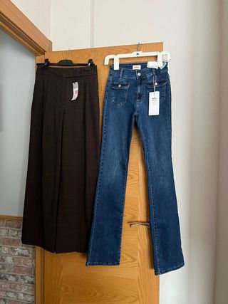 Pack Pantalones Traje y Vaquero Talla S only