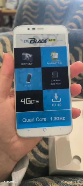 Móvil ZTE Blade A310 Negro