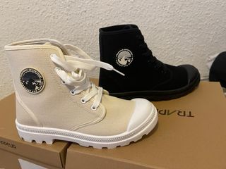 Botas Trappeur Talla 37 (Negras y Beige)